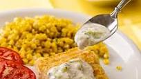 Fish Fillets with Cucumber Raita Fish Fillets with Cucumber Raita