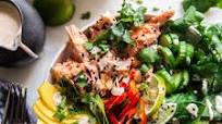 Coconut Rice Salmon Bowl Coconut Rice Salmon Bowl