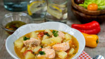Curried Salmon Soup Curried Salmon Soup
