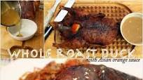 Whole Roasted Duck with Asian Orange Sauce Whole Roasted Duck with Asian Orange Sauce