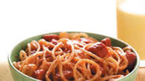 Chili Spaghetti with Hot Dogs Chili Spaghetti with Hot Dogs