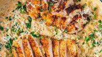 Creamy Parmesan Orzo with Chicken and Asparagus Creamy Parmesan Orzo with Chicken and Asparagus
