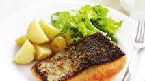Crispy-skinned salmon Crispy-skinned salmon
