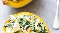 Chicken Spinach Artichoke Spaghetti Squash {Paleo, Whole30, Keto} Chicken Spinach Artichoke Spaghetti Squash {Paleo, Whole30, Keto}
