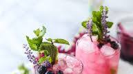 Blueberry Mojitos with Lavender Syrup Blueberry Mojitos with Lavender Syrup