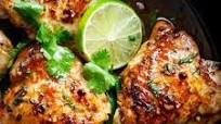 Crispy Cilantro Lime Chicken Thighs Crispy Cilantro Lime Chicken Thighs