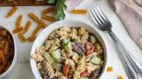 Easy Hummus Pasta Salad Easy Hummus Pasta Salad