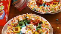 Tie-Dye Fruity Pebbles-Crusted Waffles Tie-Dye Fruity Pebbles-Crusted Waffles