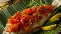 Chinese New Year Whole Fish With Sweet and Sour Vegetables Chinese New Year Whole Fish With Sweet and Sour Vegetables