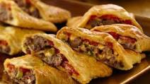 Bacon-Cheeseburger Calzones Bacon-Cheeseburger Calzones