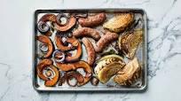 Roasted Sausages with Cabbage and Squash Roasted Sausages with Cabbage and Squash