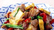 Pork and Fried Tofu Stir Fry Pork and Fried Tofu Stir Fry