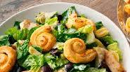 Chopped Caesar Salad with Puffed Croutons Chopped Caesar Salad with Puffed Croutons