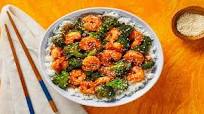 Spicy Shrimp & Broccoli Stir-Fry in a Sweet Chili Soy Glaze over Jasmine Rice Spicy Shrimp & Broccoli Stir-Fry in a Sweet Chili Soy Glaze over Jasmine Rice