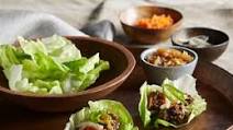 Crispy Beef Lettuce Wraps with Wowee Sauce Crispy Beef Lettuce Wraps with Wowee Sauce