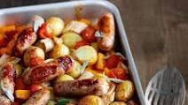 One pan sausage and veg roast One pan sausage and veg roast
