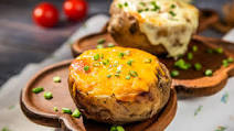 Cheesy Ground Beef Stuffed Potatoes Cheesy Ground Beef Stuffed Potatoes