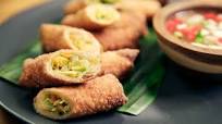 Vegetable Lumpia with Cracked Pepper Vinegar Vegetable Lumpia with Cracked Pepper Vinegar