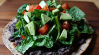 Black Bean Veggie Tostadas Black Bean Veggie Tostadas