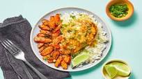 Miso Apricot Chicken with Garlic Ginger Rice & Zesty Carrots Miso Apricot Chicken with Garlic Ginger Rice & Zesty Carrots