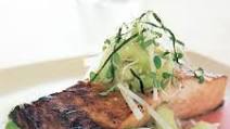 Miso-Marinated Salmon with Cucumber-Daikon Relish Miso-Marinated Salmon with Cucumber-Daikon Relish