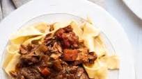 Tomato Braised Pork Ragu with Egg Noodles Tomato Braised Pork Ragu with Egg Noodles