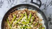 Pork with Asparagus in Oyster Sauce