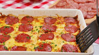 Pepperoni Pizza Casserole Recipe Pepperoni Pizza Casserole Recipe