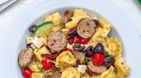 Lemon Greek Tortellini Salad with Chicken Sausage Lemon Greek Tortellini Salad with Chicken Sausage