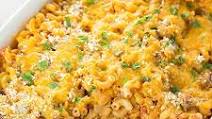 Cheesy Macaroni and Beef Casserole Cheesy Macaroni and Beef Casserole