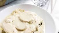Middle Eastern Kufta Baked with Potatoes and Tahini Sauce Middle Eastern Kufta Baked with Potatoes and Tahini Sauce