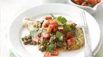 Indian mince with fresh tomato salad Indian mince with fresh tomato salad