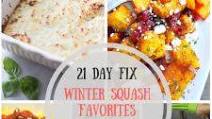 Meal Plan & Grocery List {51} Winter Squash Recipes | 21 Day Fix Meal Plan & Grocery List {51} Winter Squash Recipes | 21 Day Fix