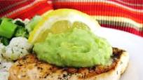 Grilled Salmon with Avocado Dip Grilled Salmon with Avocado Dip