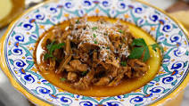 Italian Pulled Pork and Polenta Recipe Italian Pulled Pork and Polenta Recipe