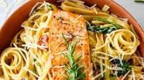 Creamy Tuscan Salmon and Pasta Creamy Tuscan Salmon and Pasta