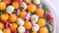 Melon Caprese Salad Melon Caprese Salad