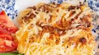 Baked Cream Cheese Spaghetti Baked Cream Cheese Spaghetti