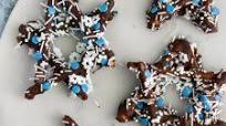 Chocolate Pretzel Star of David Chocolate Pretzel Star of David