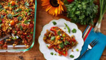 Vegan Chile Rellenos Casserole Vegan Chile Rellenos Casserole