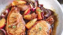 Balsamic Pork with Apples Balsamic Pork with Apples