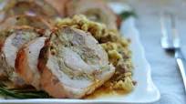 Rolled Turkey Breast with Sausage & Herb Stuffing Rolled Turkey Breast with Sausage & Herb Stuffing