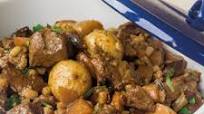 Hearty beef, beer and barley stew Hearty beef, beer and barley stew