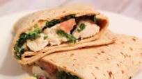 Chicken, Hummus and Tabouli Wrap Chicken, Hummus and Tabouli Wrap