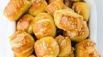 Pretzel Bites (with Cheddar Sauce) Pretzel Bites (with Cheddar Sauce)
