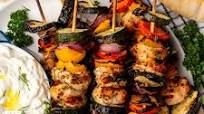 Greek Chicken Kabobs With Tzatziki Sauce Greek Chicken Kabobs With Tzatziki Sauce