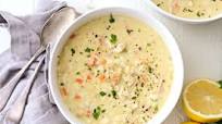 Creamy Chicken Lemon Rice Soup Creamy Chicken Lemon Rice Soup