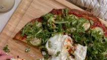 Easy Gluten Free Pizza with Zucchini, Arugula, + Burrata (no yeast!) Easy Gluten Free Pizza with Zucchini, Arugula, + Burrata (no yeast!)