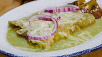 Green Chile Enchiladas with Cheese Green Chile Enchiladas with Cheese