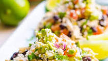 65 Healthy Dinner Ideas: Chicken Tostadas 65 Healthy Dinner Ideas: Chicken Tostadas